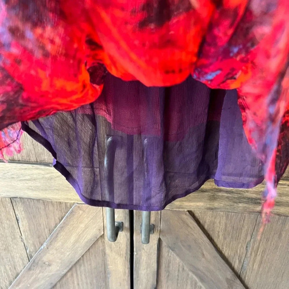 Free People Firecracker Tunic Tank Top Orange Combo Size XS - Picture 8 of 10